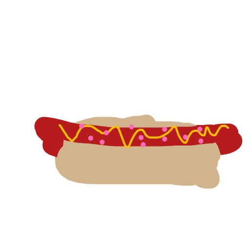 Hot Dog drawing by cyan-star-wave