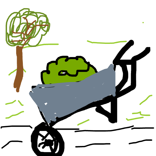 Wheelbarrow drawing by jivemarlin