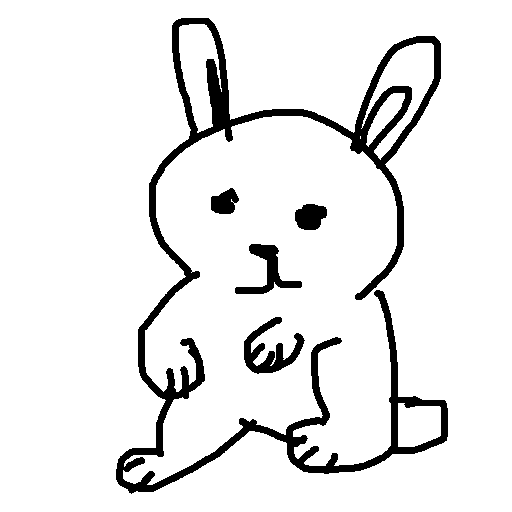 Bunny drawing by mikestam195